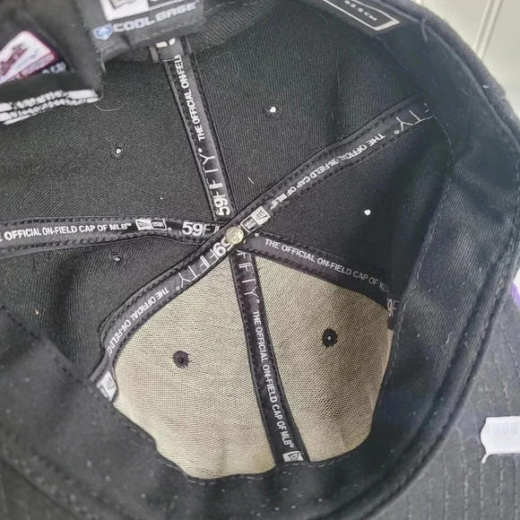 Colorado Rockies Hat Cap Stretch Fit Black Purple New Era Embroidered MLB USA 8 - Picture 7 of 11